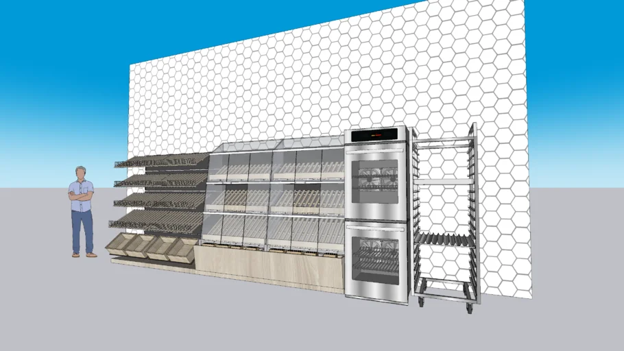 self service bread station for supermarkets