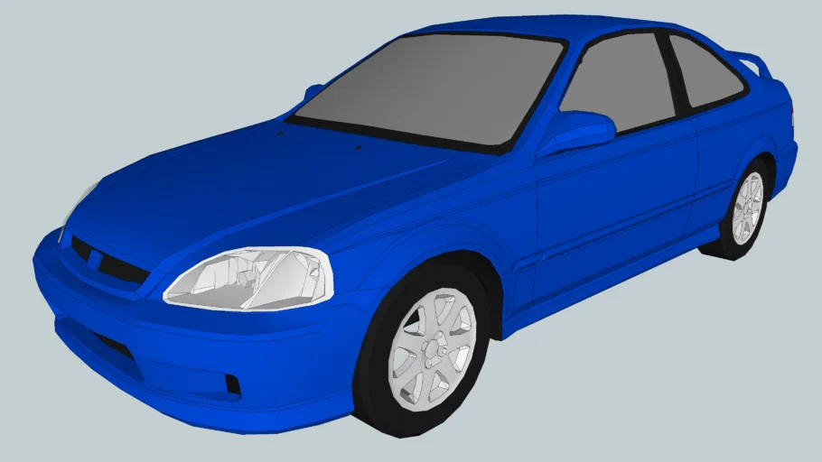 1999 Honda Civic Si Coupé (Low Poly)