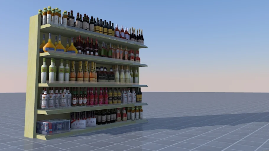 Alcohol department (supermarket)