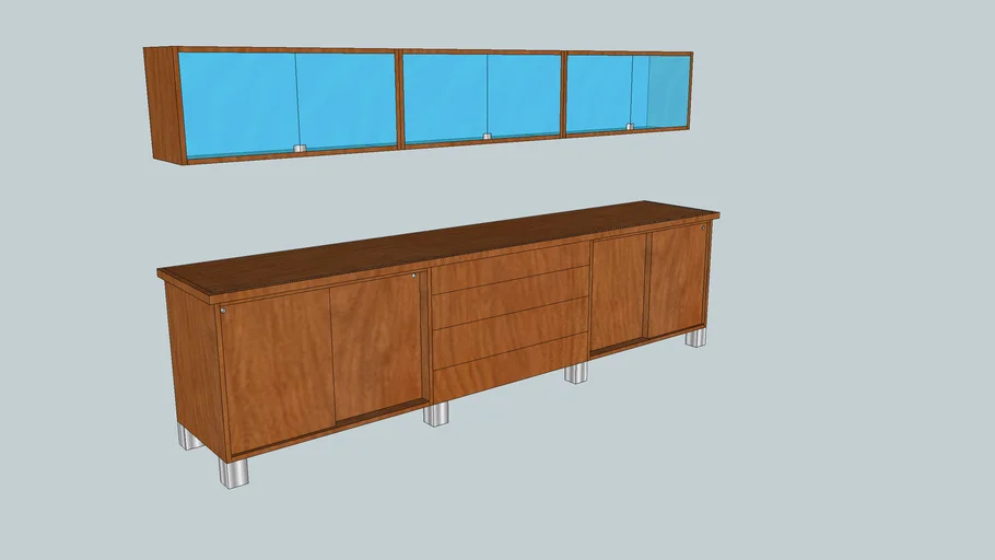 Credenza with top 1