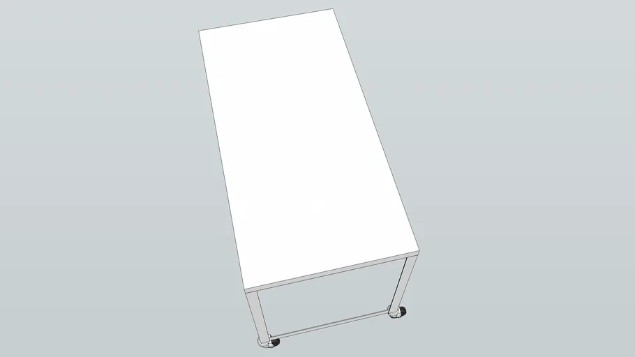 CB2 Go Cart Desk White