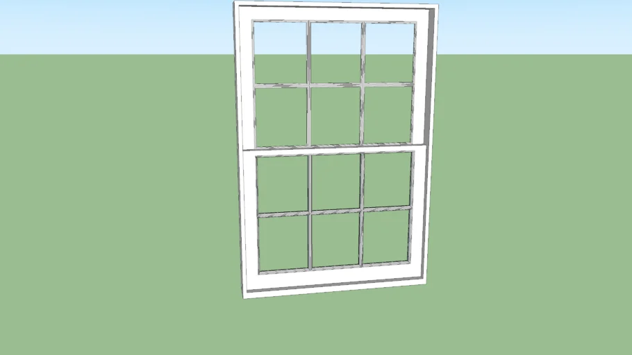 double hung 6 over 6 window 37.75"x 55.75"