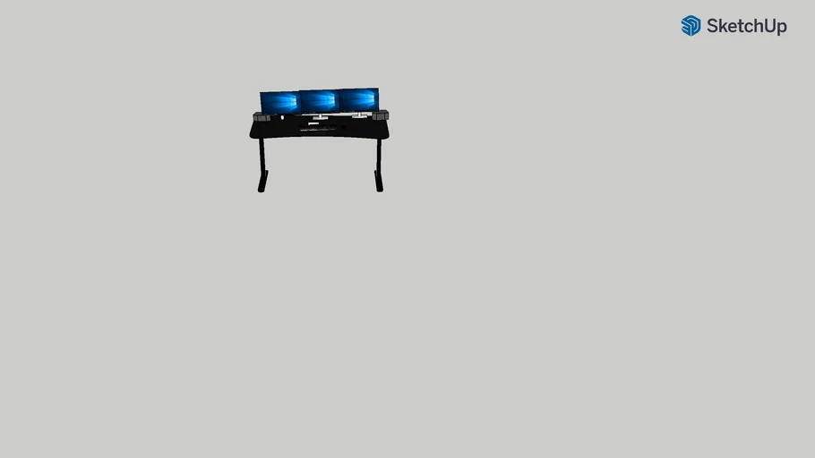 TRIPLE MONITOR GAMING SETUP | 3D Warehouse