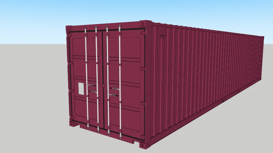 Dry Box - 40ft Standard Container w/1 Door