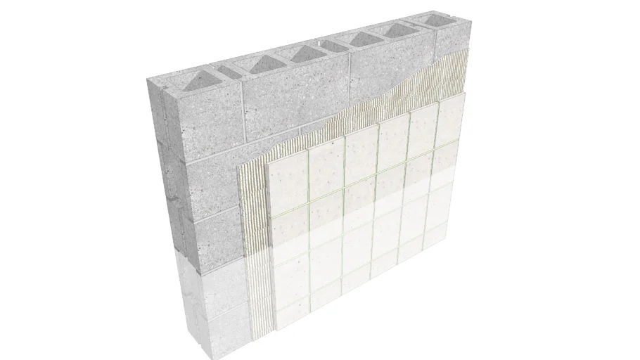 09.14 - Wall Tile over CMU Backup
