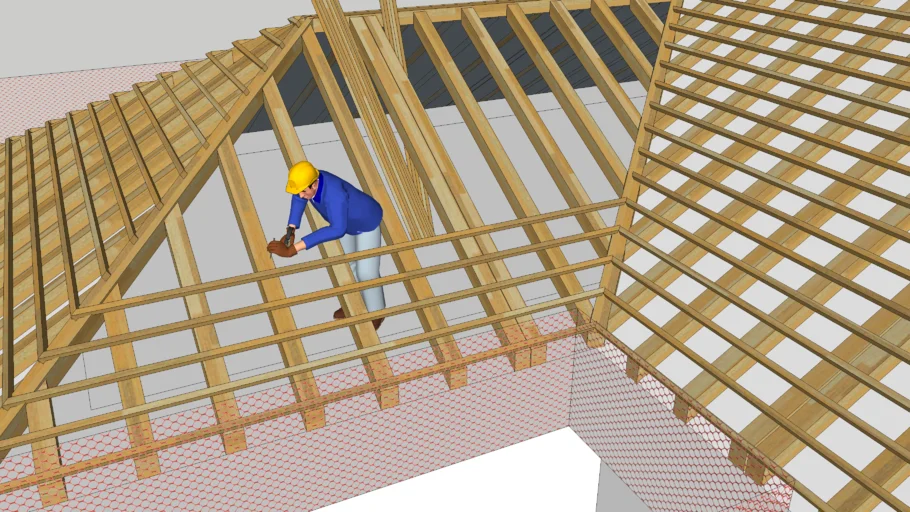 ROOF CARPENTER ORLANDINI MASSIMO BUILDING WOOD ROOF | 3D Warehouse