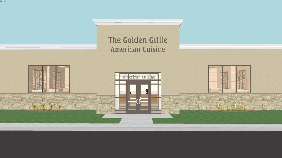 The Golden Grille Restaurant - Fully Furnished & Updated | 3D Warehouse