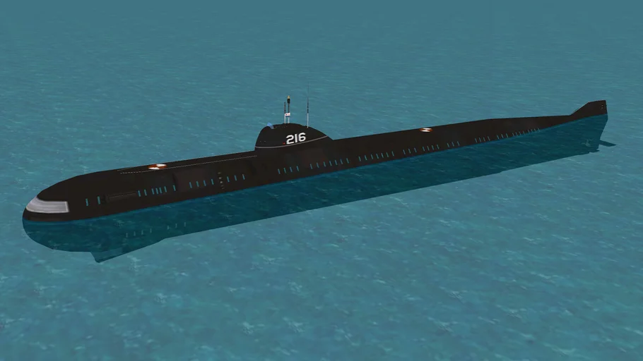 Project 627 (NATO: NOVEMBER) SSN | 3D Warehouse