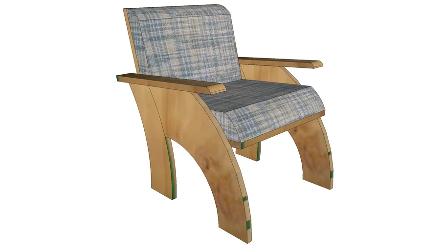Sofa with birch ply