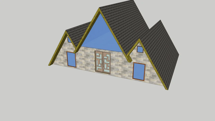 A FRAME HOUSE 3 ROOF