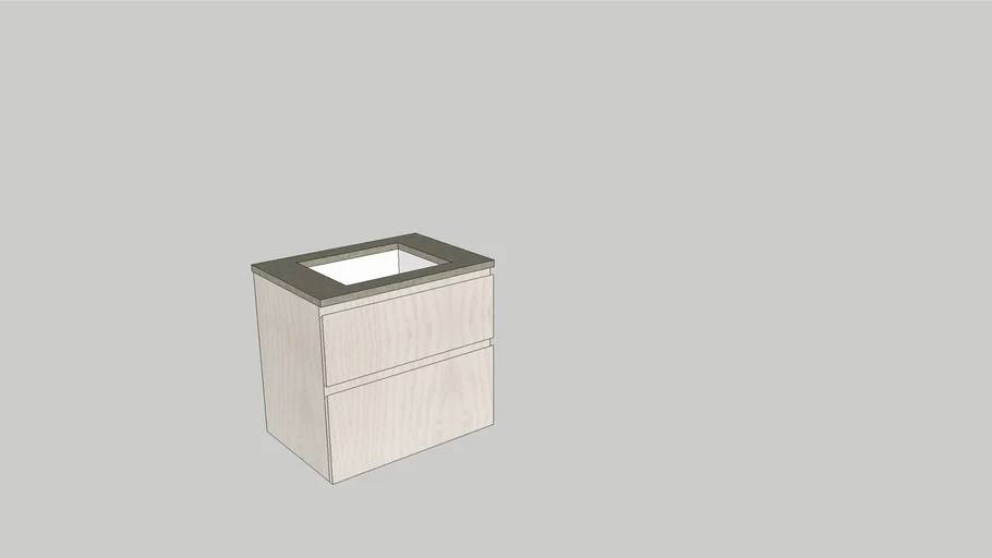 Möbel med stenskiva 70x50 ulimmad ho