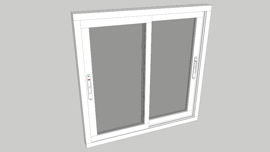 Dynamic 2 Panels Sliding Window - Ventana corrediza de 2 hojas dinámica.