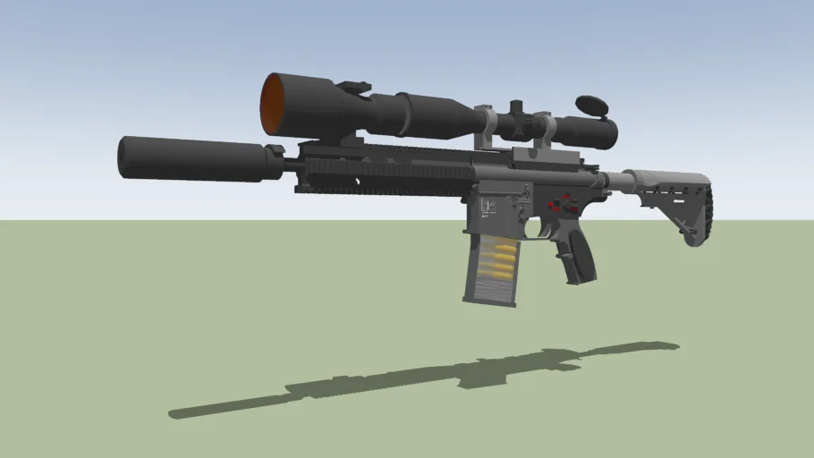 Heckler & Koch 417 (2008) HK417 With Nightvision Scope- FACTORBLACK