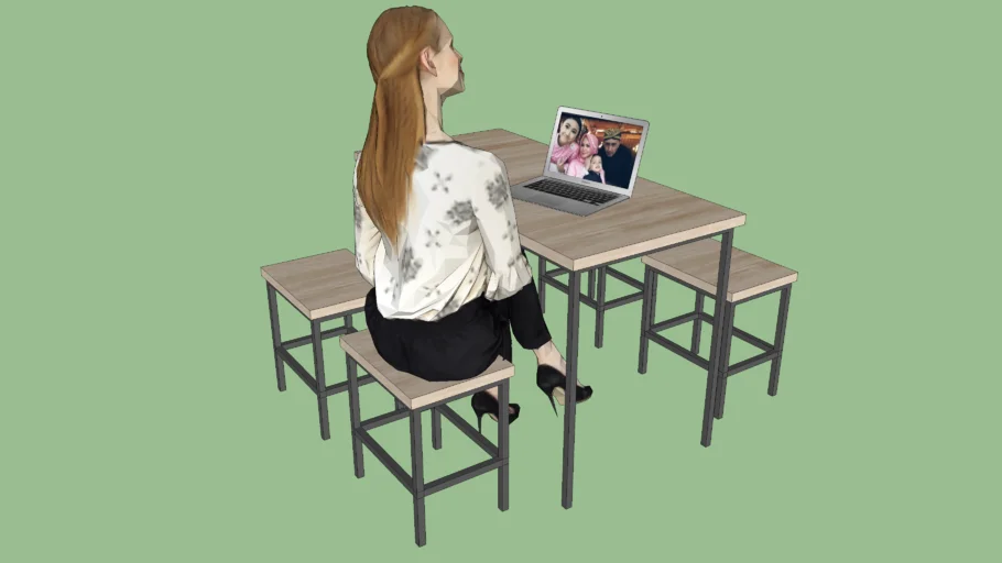 Cafe Table and Chair Set