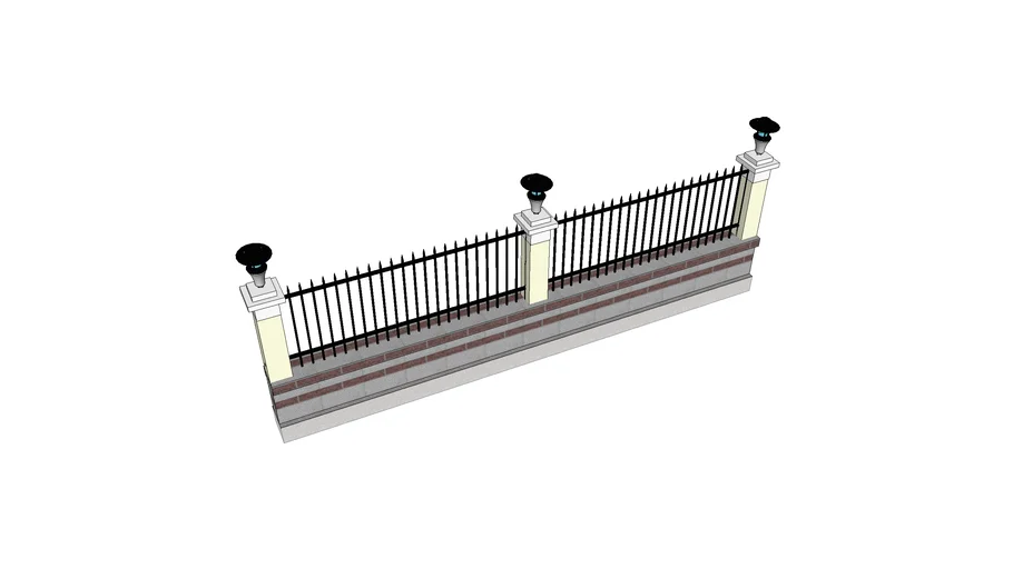 Cerramiento con iluminacion 1.45m.skp