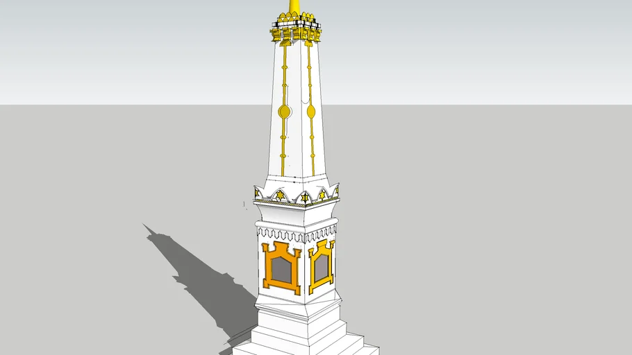 Tugu Yogyakarta 3D Model