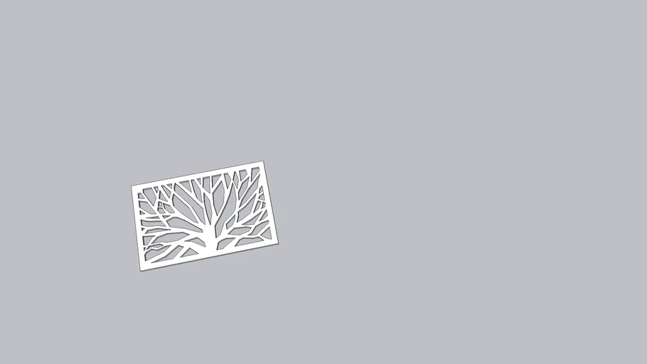 Tree railing panel | 3D Warehouse