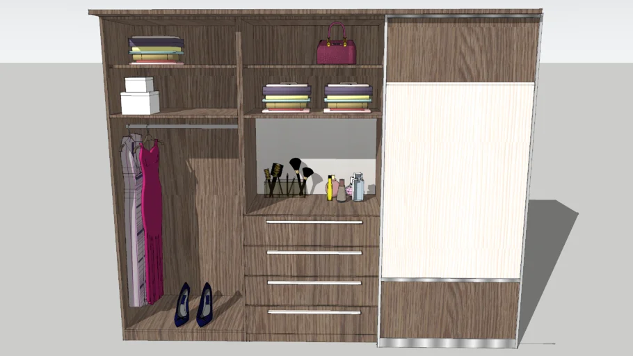 Sliding Door Wardrobe Closet Layout 