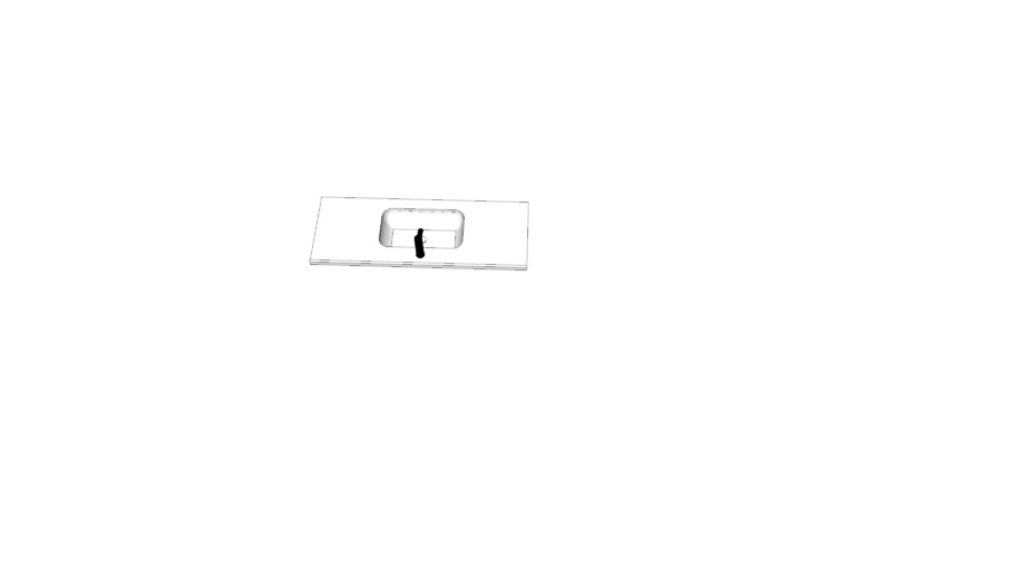plan 1 vasque moulée 120