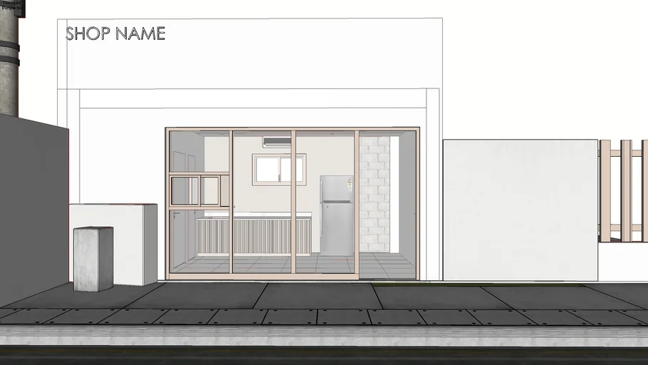 Milk tea shop - Bubble tea shop - modern minimalist design
