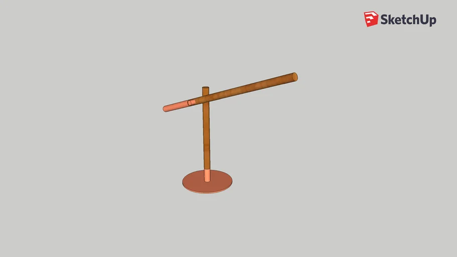 Poise - Lampe de bureau 60,5cm en frêne et fer - Habitat