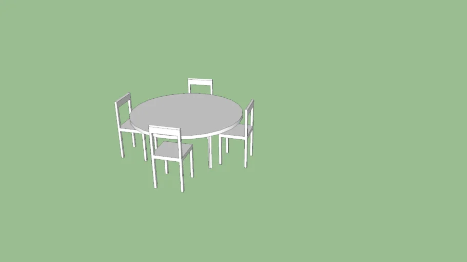 Simple Outdoor Table Set