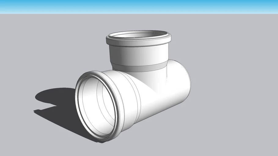 PVC Tee (Тройник ПВХ) Ø110x87°