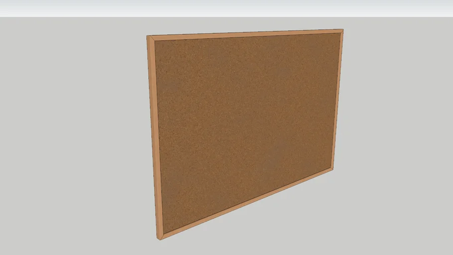 Pizarra de corcho para apuntes y notas (90x60cm) - Cork board for notes and notes (90x60cm)