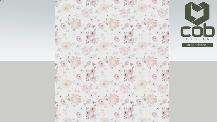 PAPEL DE PAREDE FLORES AQUARELA VINTAGE