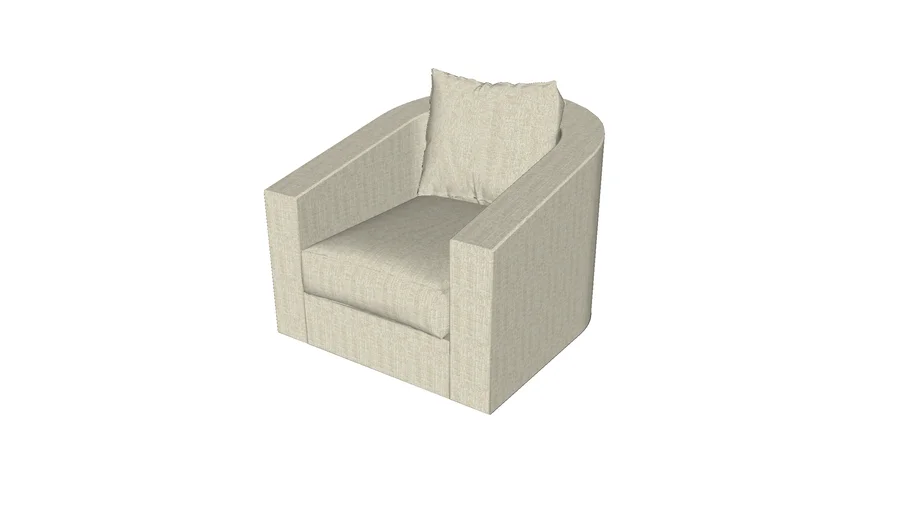 A Rudin R 738 Swivel Lounge Chair