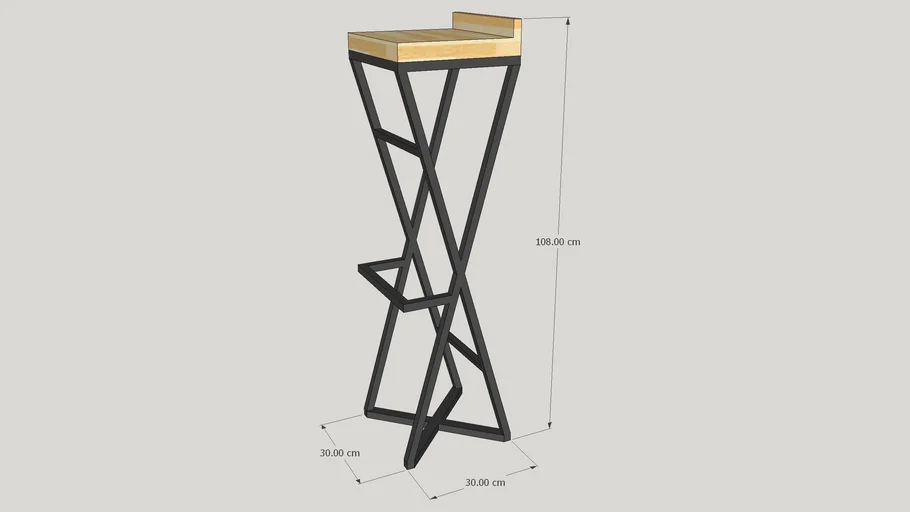 Kursi Bar Minimalis Besi 30x30x108