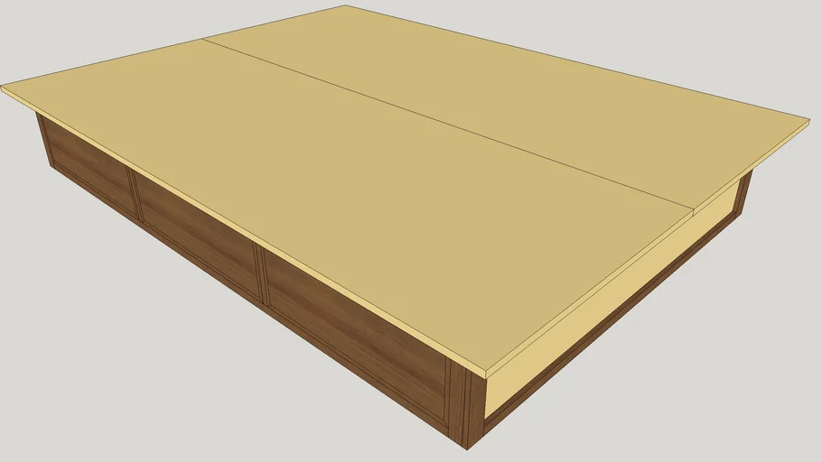 Bed frame - Queen with storage