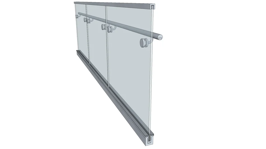 GlassRailingSection | 3D Warehouse