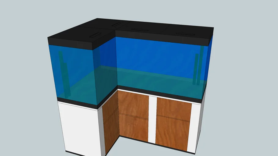 Eckaquarium 100x50x50