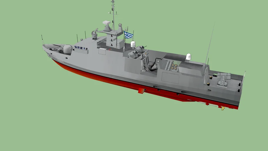 Hellenic, Roussen Class Stealth (fixional) (62m Super Vita) Fast Attack Missile Craft