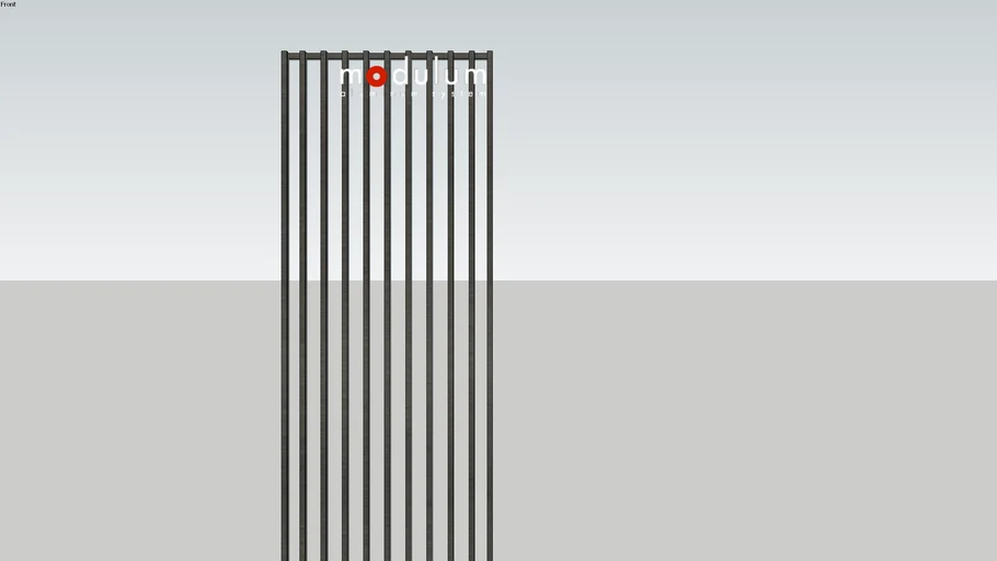 Facade Aluminium Portrait  2.5 x 4.5 gap 7.5 cm | modulum