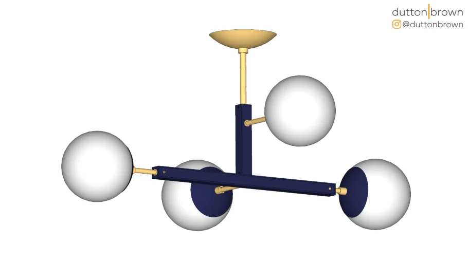 Color Status Flush Mount 35" - Dynamic Options by Dutton Brown
