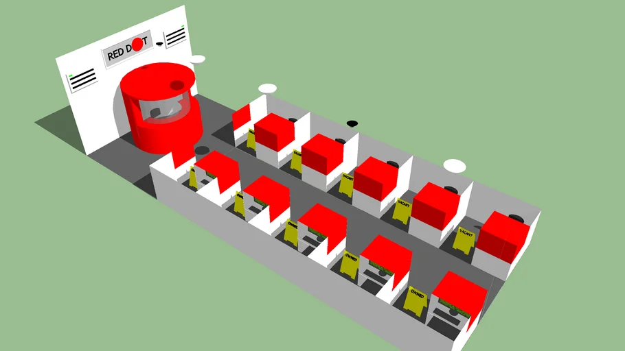 semi-public internet cafe cubicle concept