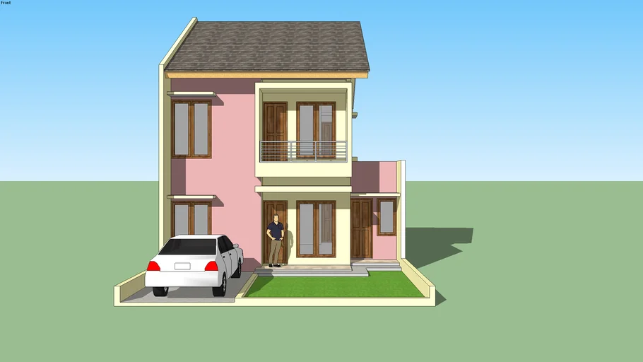 Desain Rumah Minimalis Dua Lantai