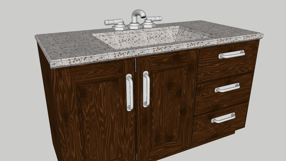 Bathroom Vanity Sink Cabinet with Faucet