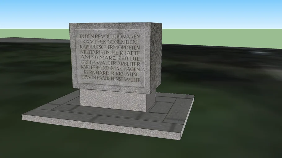 Greifswalder Denkmal: Erinnerung an die fünf im Jahr 1920 getöteten Arbeiter