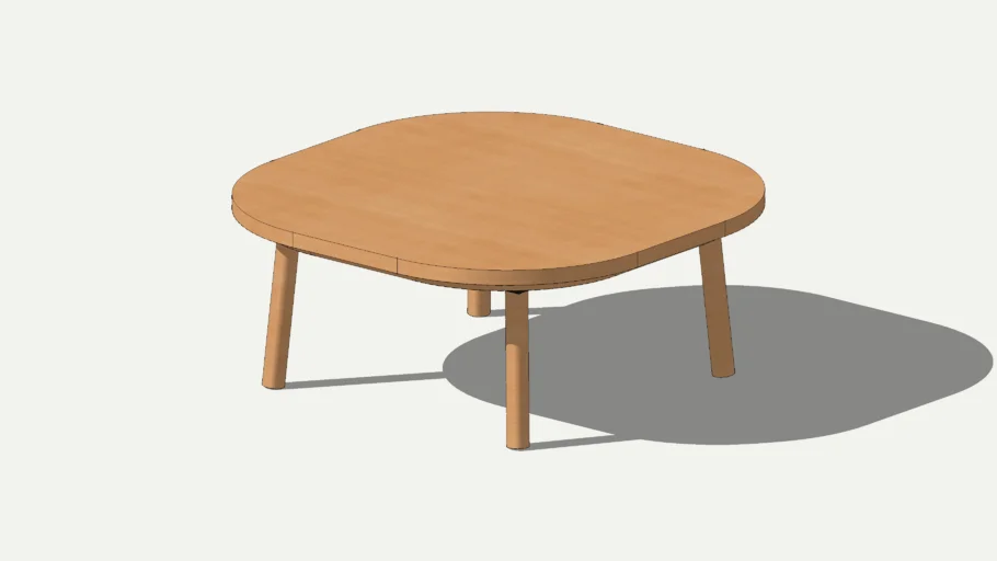 MUJI square kotatsu tamo wood 正方形こたつ・本体・タモ材丸脚・フラットヒーター／ナチュラル