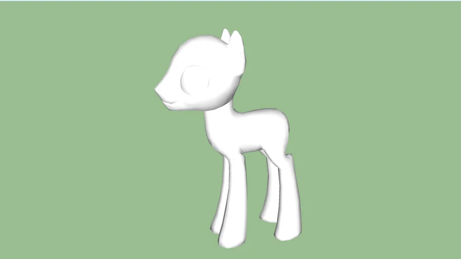Blank Stallion Model (My Little Pony)