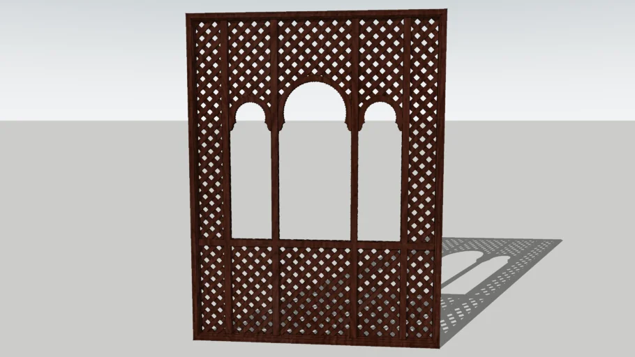 Moroccan Lattice Window frame