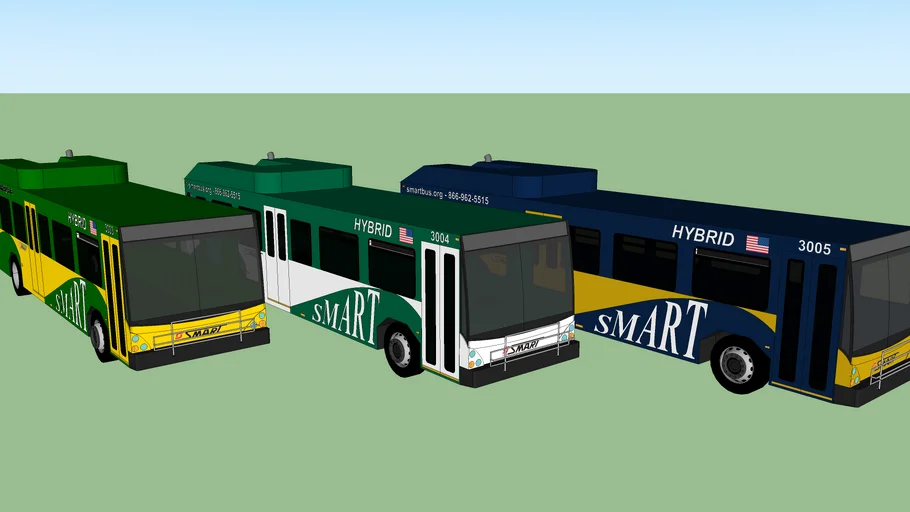 Smart Hybrid Busses | 3D Warehouse
