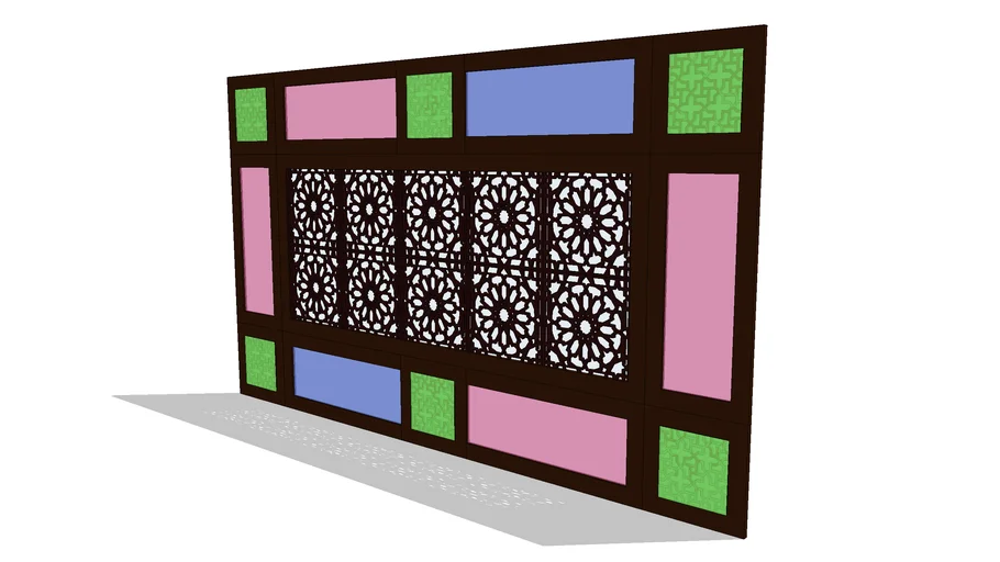 PATTERN GLASS PARTITION