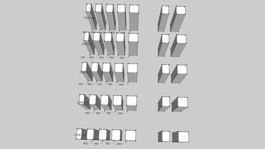 Kitchen tall units modular