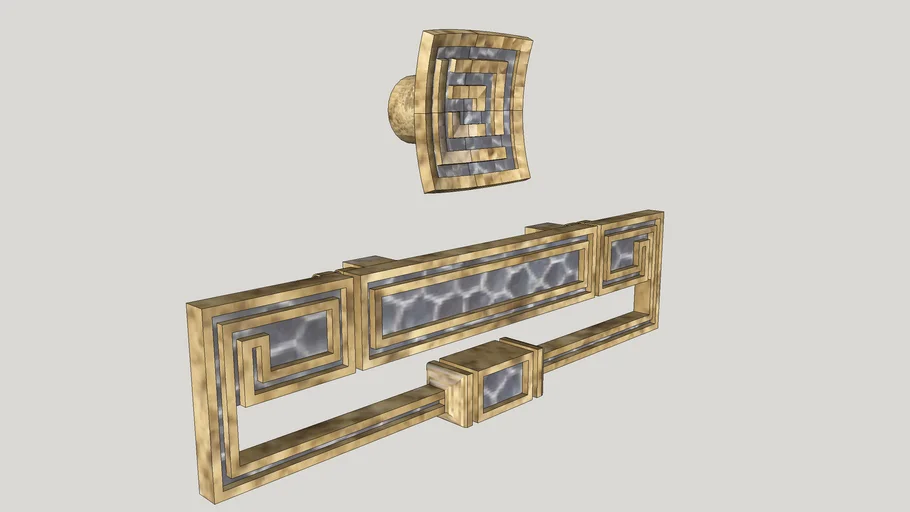 Oriental Door/Drawer Pull Combo