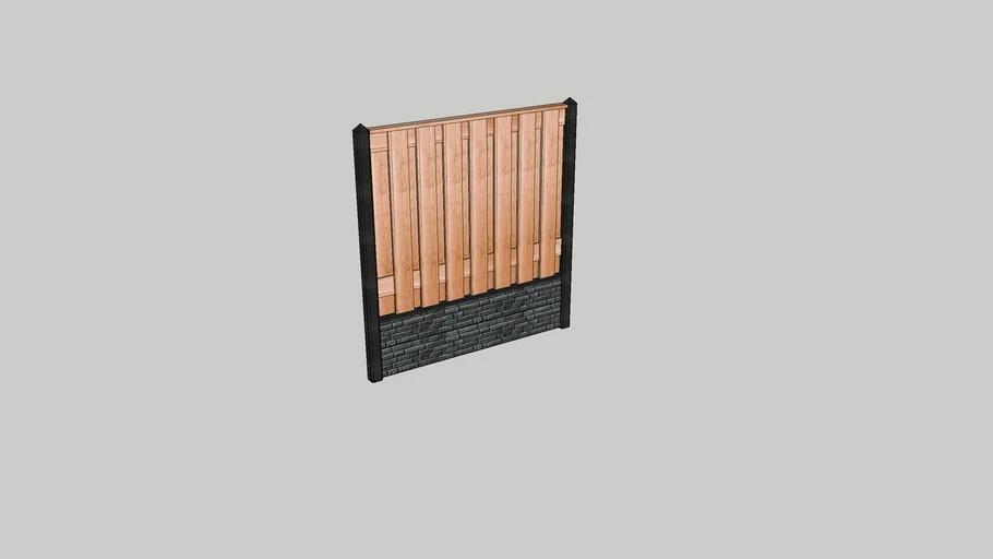 Beton schutting enkel.