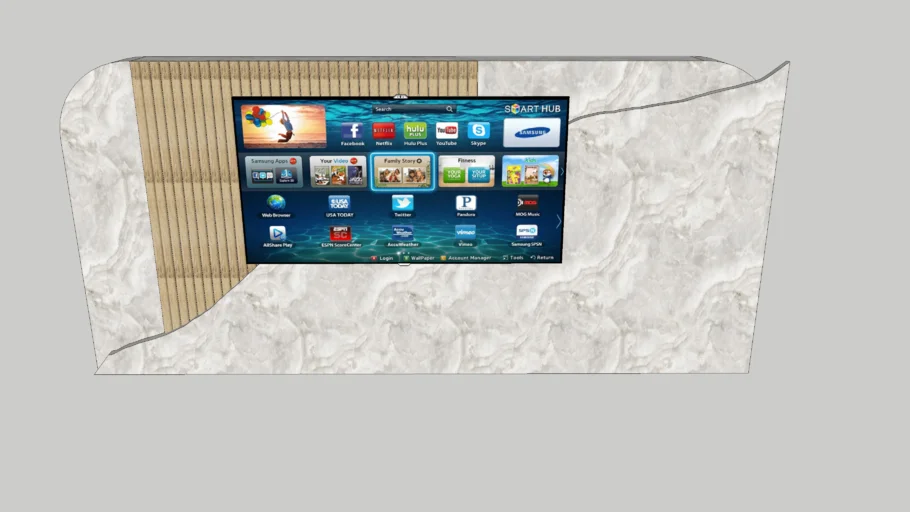 Tv Unity Stone | 3D Warehouse